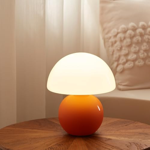 Dawnwake Mushroom Lamp Table Lamp for Bedroom,Desk Bedside Small Lamps for Living Room Night Stan... | Amazon (US)