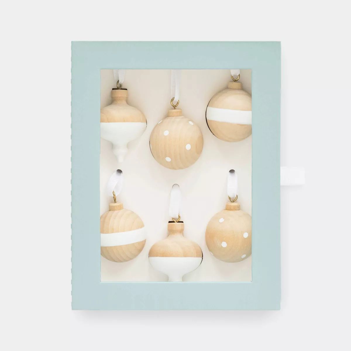 6ct Wood Ornament Set - Sugar Paper™ + Target | Target