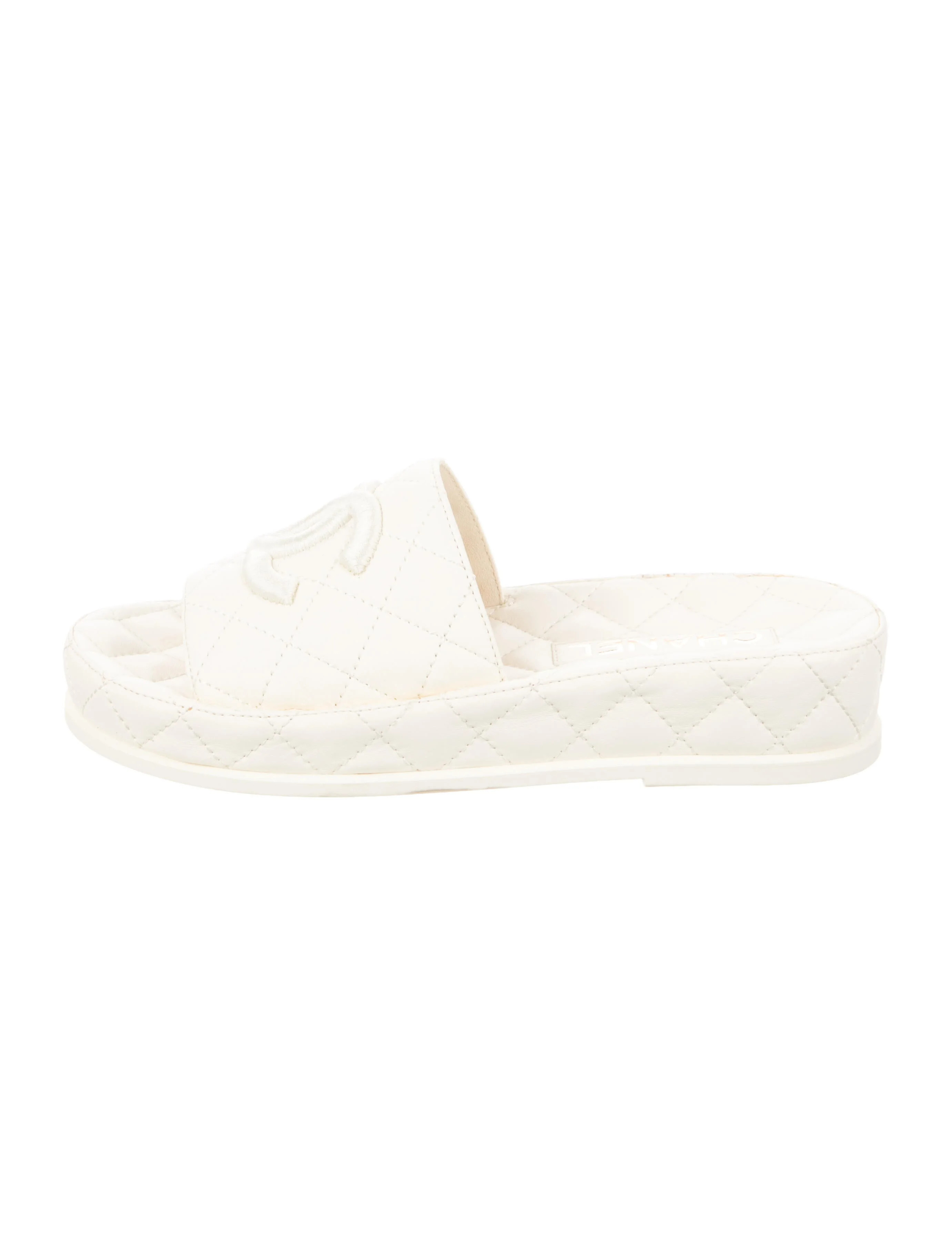 2021 Interlocking CC Logo Sandals | The RealReal