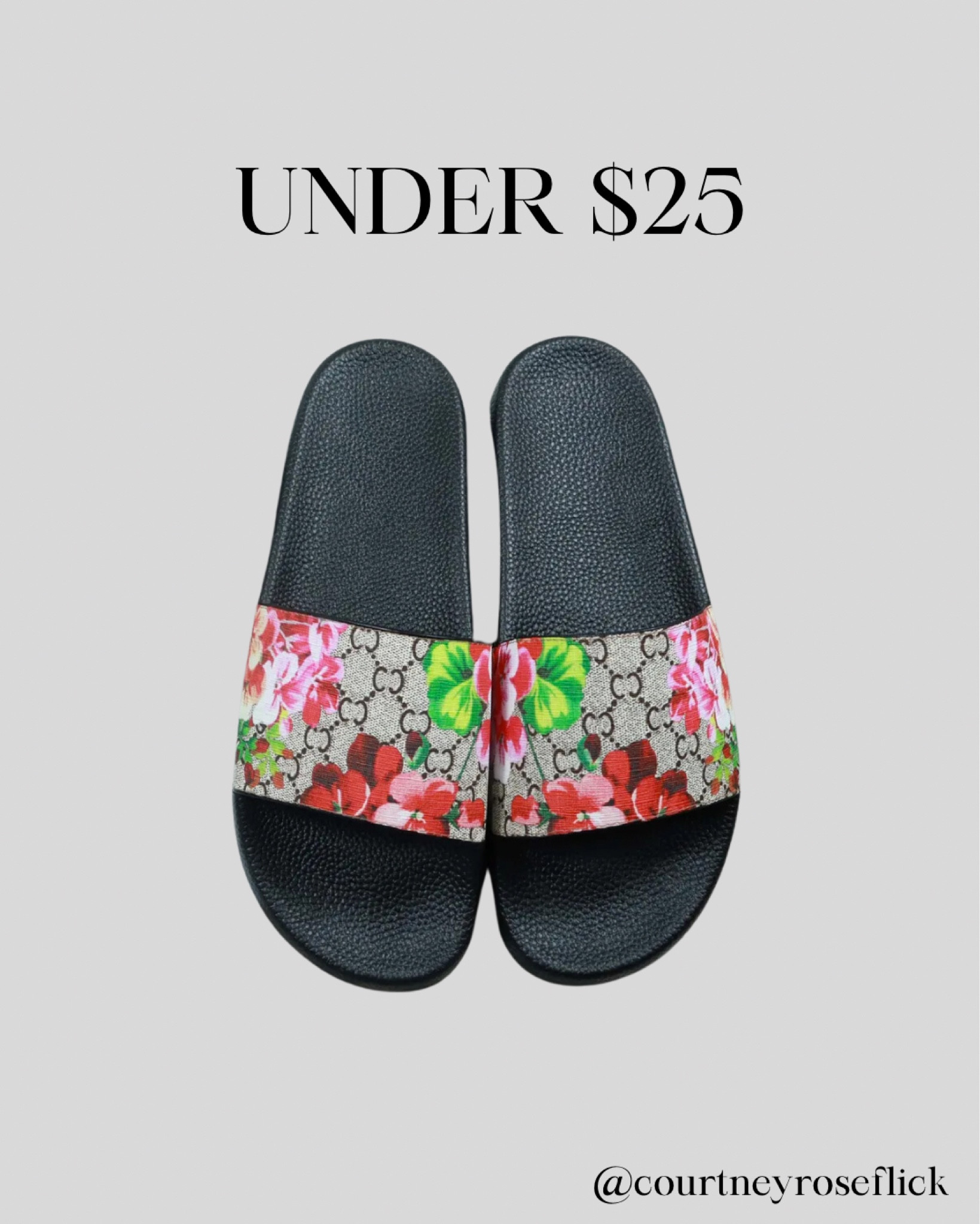 Under $25 dupe!! Gucci slides look for less! Lots of different colors and styles! 

Dhgate, look for less, save or splurge, spring fashion, spring shoes, dupes

#LTKfindsunder50 #LTKshoecrush #LTKstyletip