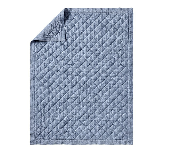 European Linen Baby Quilt | Pottery Barn Kids