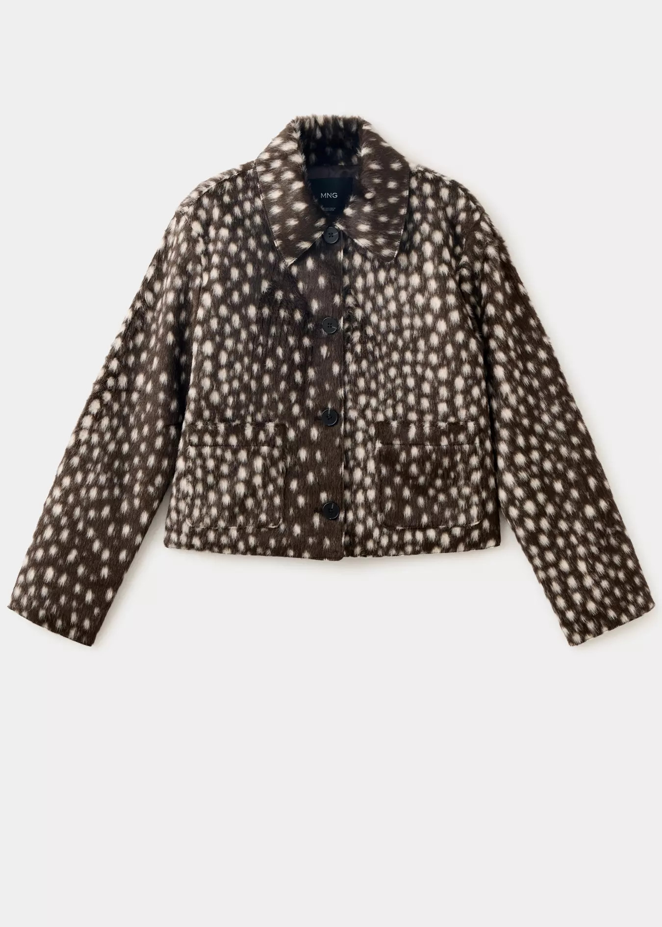 Brushed-finish Bambi jacket | MANGO (UK)