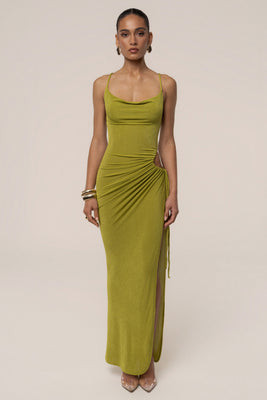 Lime High Standards Maxi Dress | JLUXLABEL US