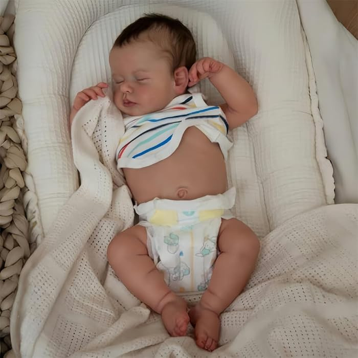 20 Inch Lifelike Reborn Baby Dolls, Realistic Newborn Baby, Full Body Soft Vinyl Real Life Dolls ... | Amazon (US)