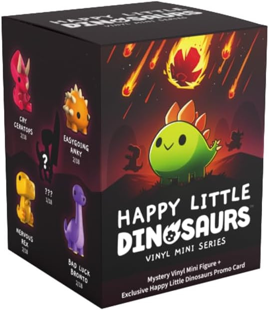 Unstable Games TeeTurtle Happy Little Dinosaurs - Vinyl Mini Figures Mystery Box Series, Black | Amazon (US)