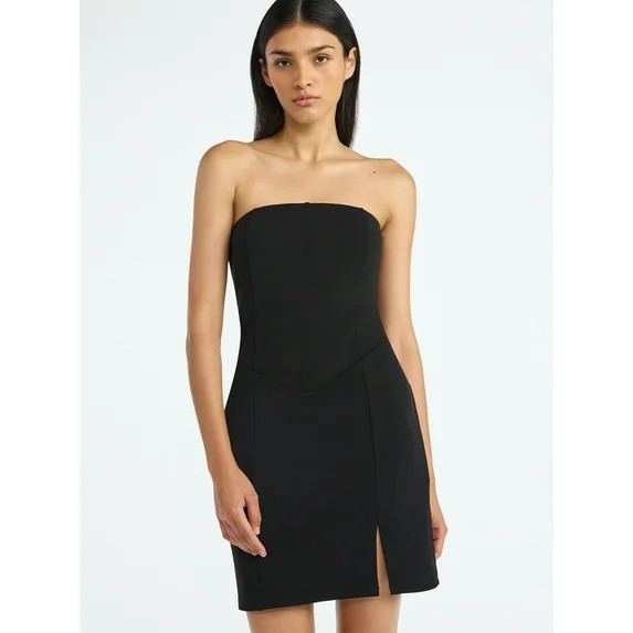 Scoop Women’s Corset Mini Dress, Sizes XS-XXL | Walmart (US)