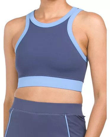 WILO Tennis Sports Bra, Women's Size M, Navy/Cobalt NEW MSRP $48