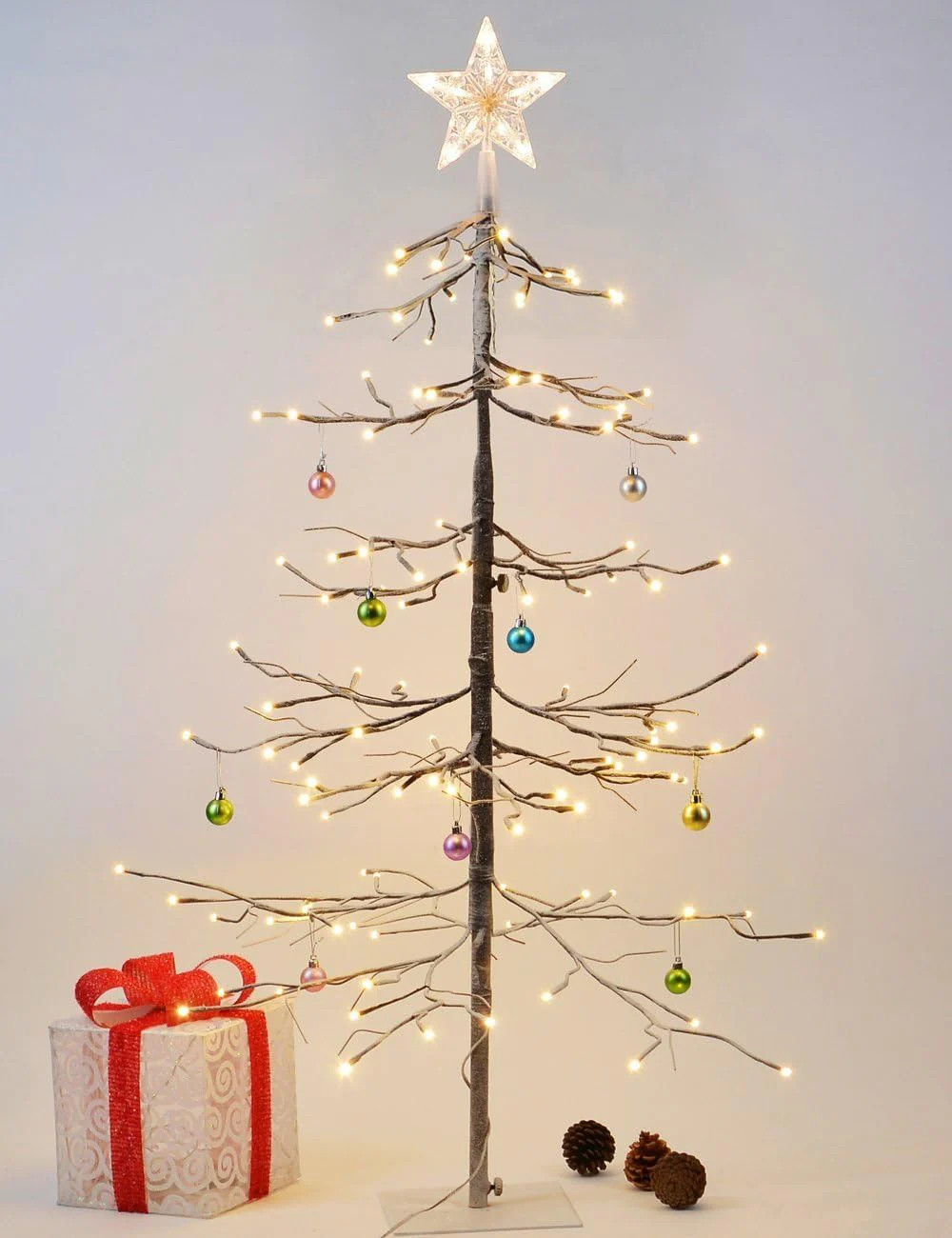 Lightshare Snowy Fir Tree: Christmas Tree with Warm White Lights – Indoor and Outdoor Options a... | E Home International Inc