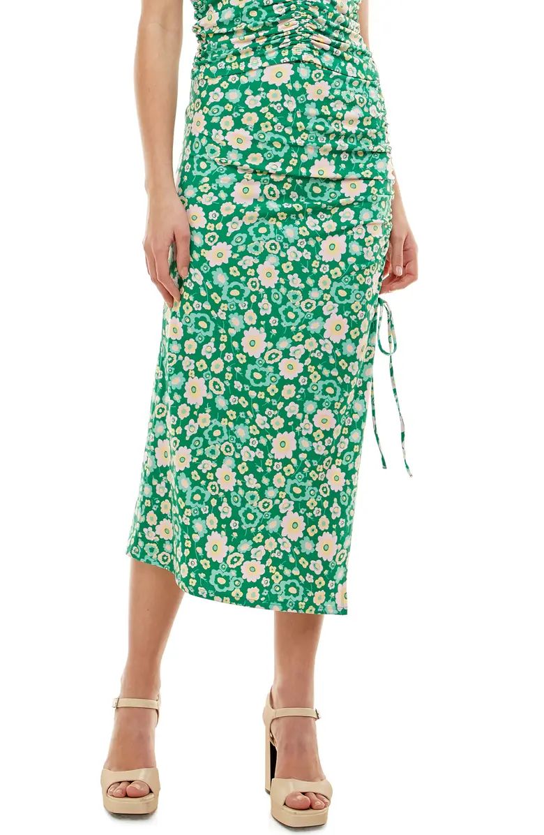 Main Squeeze Ruched Midi Skirt | Nordstrom