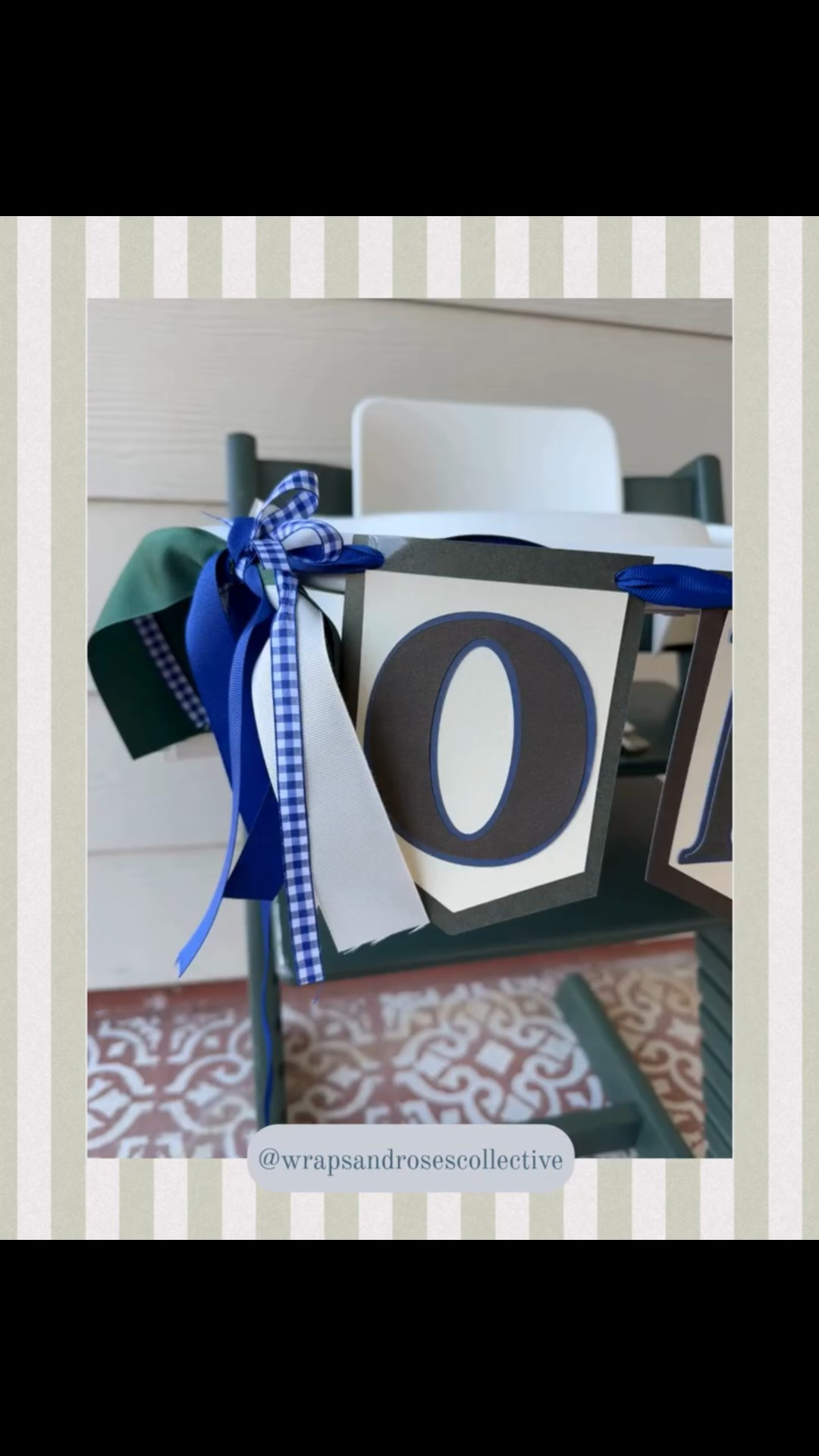 Day 26 of my countdown to ONE 🤍
This is the high chair banner I created with ribbon, layered cardstock, my Cricut, and a whole lot of patience. Made quietly after bedtime—my favorite time to craft, when the house is still and creativity feels a little sweeter.
I can already picture it: everyone singing Happy Birthday while Christopher happily devours his smash cake right here… and yes, I’m already getting emotional thinking about it. I can’t believe my first baby is turning one.
A little bonus DIY win: I scored this Stokke Tripp Trapp high chair on Facebook Marketplace and gave it a fresh coat of this beautiful green. Proof that thoughtful, handmade details (and a little thrifting) really do make the magic.
The DIYs have been strong around here lately—and I wouldn’t have it any other way. 🌿✨