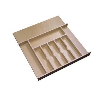Rev-A-Shelf 2.38 in. H x 20.62 in. W x 22 in. D Large Cabinet Drawer Wood Cutlery Tray Insert 4WC... | The Home Depot