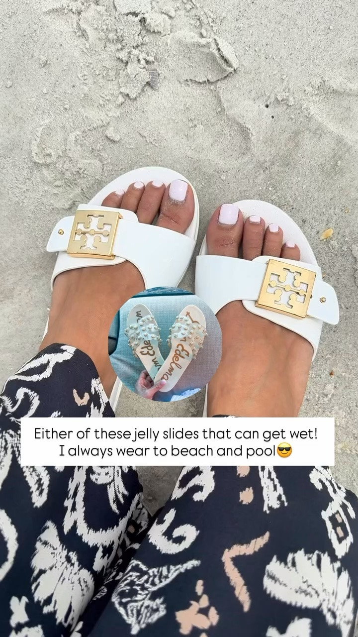 Tory Burch buckle jelly slides - whole sizes only. I’m a 6.5 and did a 7. Beach days are the best days! Vacation outfit. Resort wear. Resort outfit. Beach vacation. Eric Javits packable beach hat. Target straw bag. Gucci sunglasses on sale! Cubic Zirconia tennis necklace (I also have a real one and this one is SO convincing!!).

#LTKootd #LTKTravel #LTKSwim