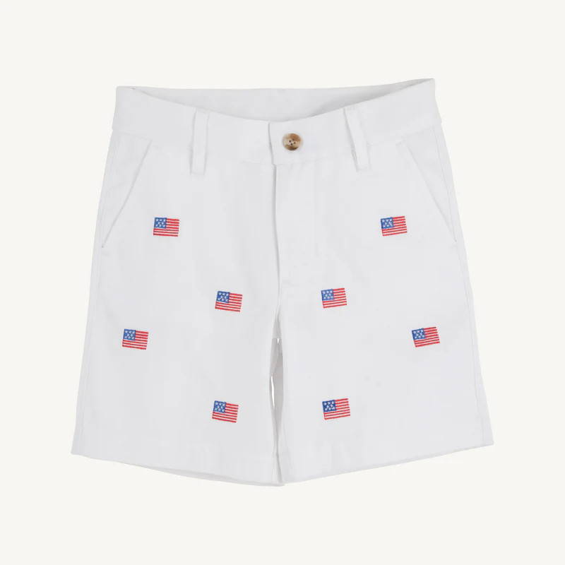 Worth Avenue White with American Flags | The Beaufort Bonnet Company