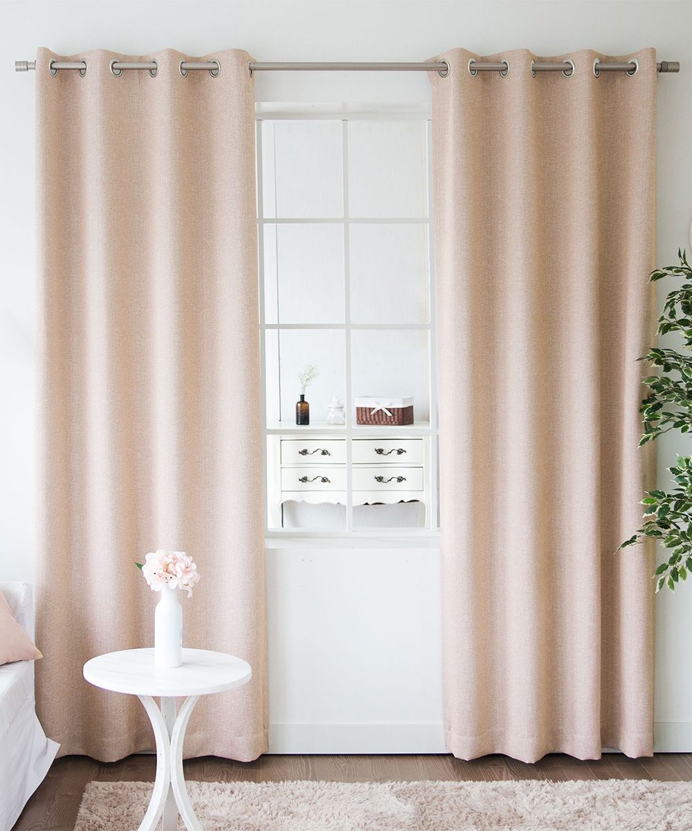 Best Home Fashion Sheet Sets Pink - Pink Curtain Panel - Set of Two | Zulily