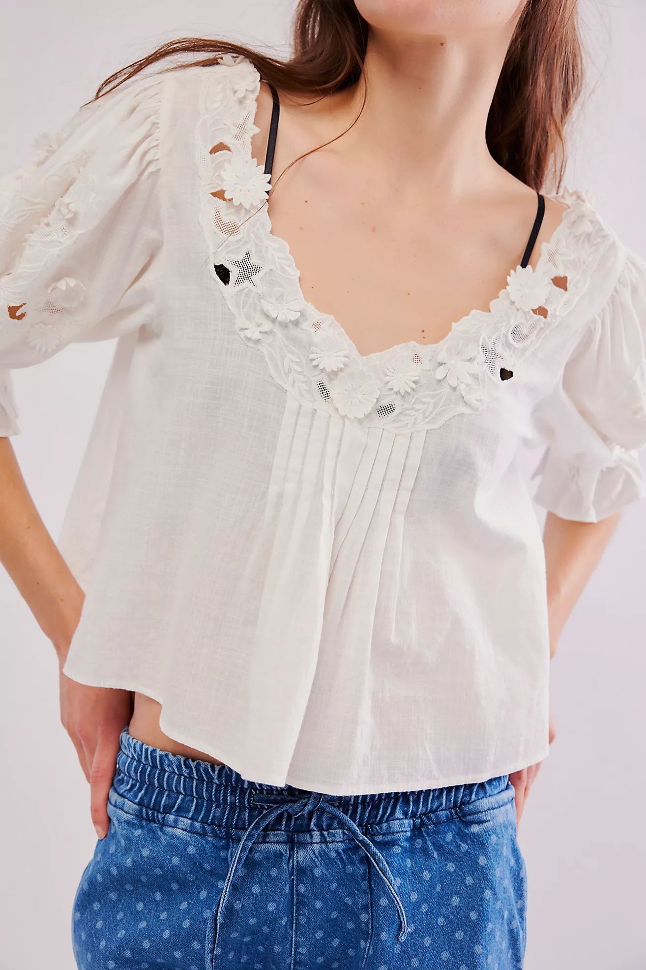 Sophie Embroidered Top | Free People (Global - UK&FR Excluded)