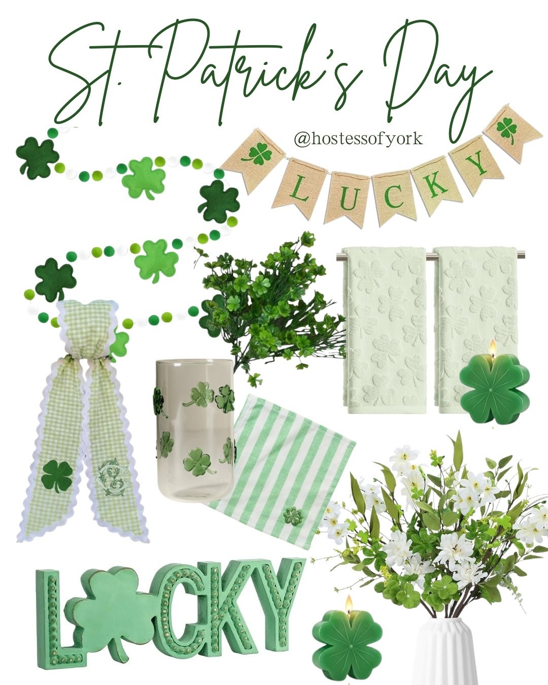 St Patrick’s Day Decor! I love these subtle and elegant pieces to add some holiday fun to your home! 
Order now for your St. Paddy’s Day party! ☘️ 

#spring #holiday #march #green #home #decor #gift #hosting #shamrock #clover #embroidery #custom #monogram 


#LTKSeasonal #LTKSpringSale #LTKHome
