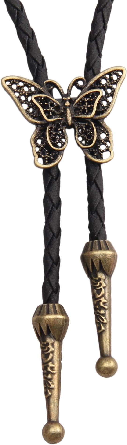GelConnie Native American Bolo Tie Rodeo Cowboy Leather Necktie Western Necklace Costume Accessor... | Amazon (US)