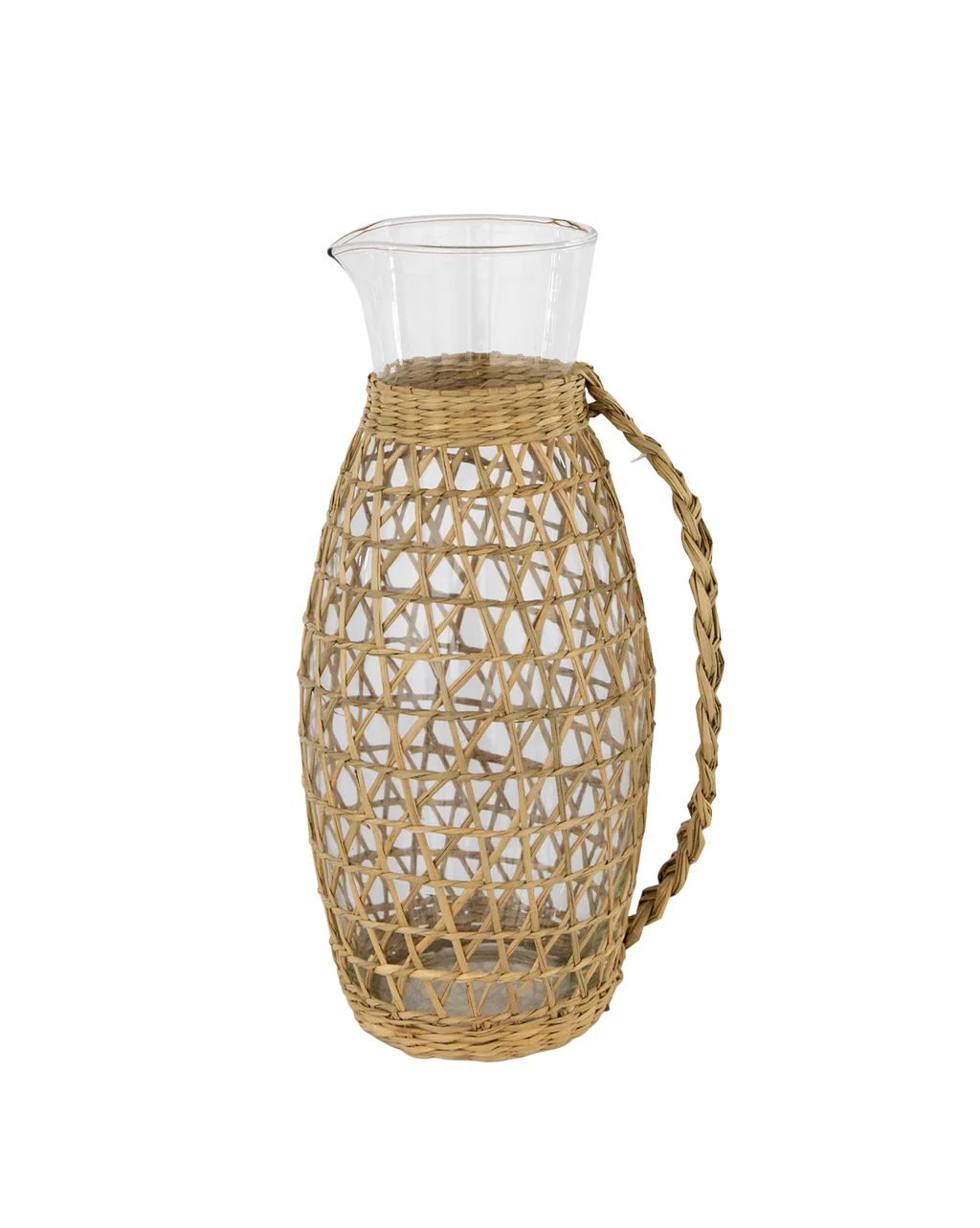 Samos Seagrass & Glass Pitcher | McGee & Co.
