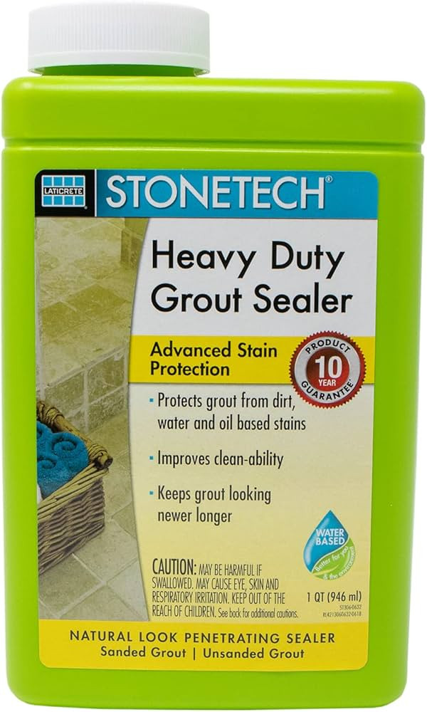 STONETECH Heavy Duty Grout Sealer, 1 Quart/32OZ (946ML) Bottle | Amazon (US)