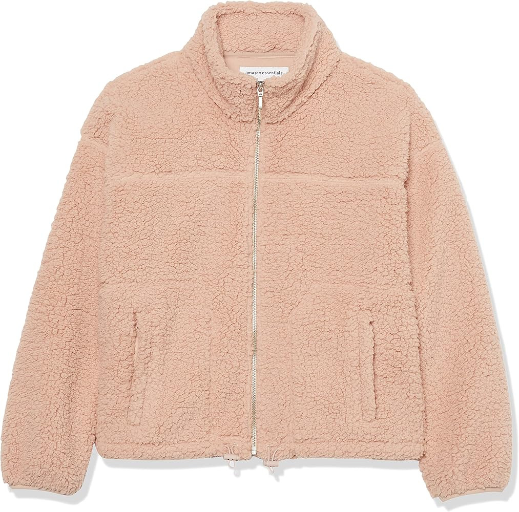 Amazon Essentials Women's Seamed Sherpa Jacket | Amazon (US)