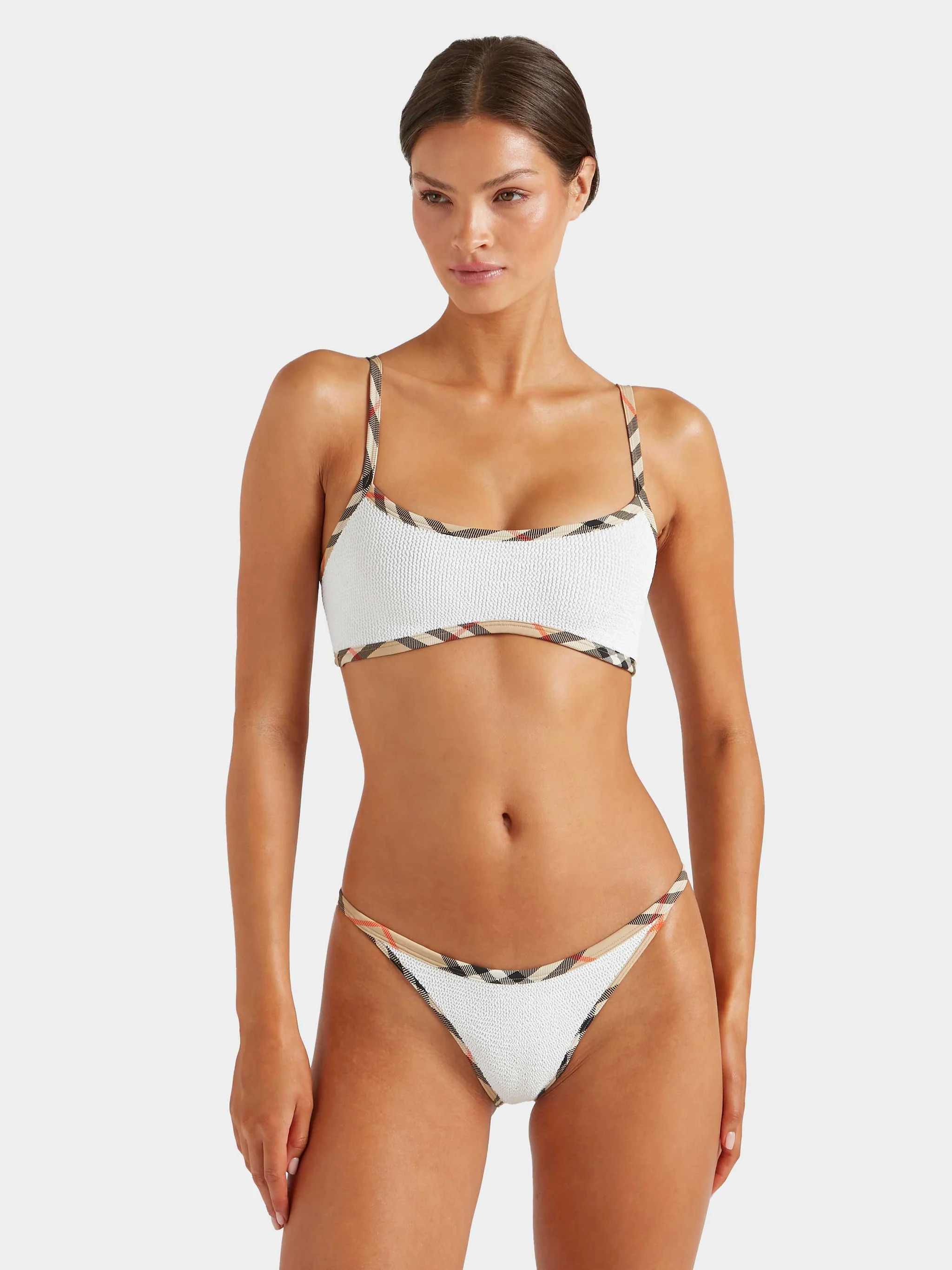 Burberry x Hunza G Tyler Bikini - White/Check | HUNZA G