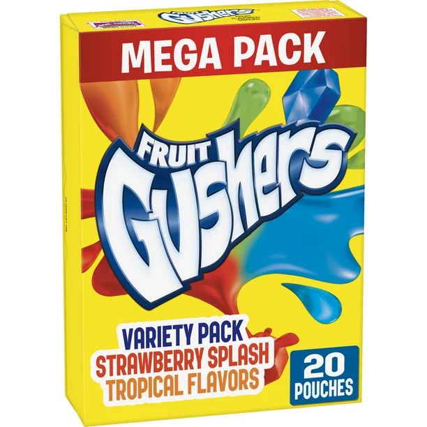 Gushers, Strawberry Splash and Tropical Flavors, 20 Pouches | Walmart (US)