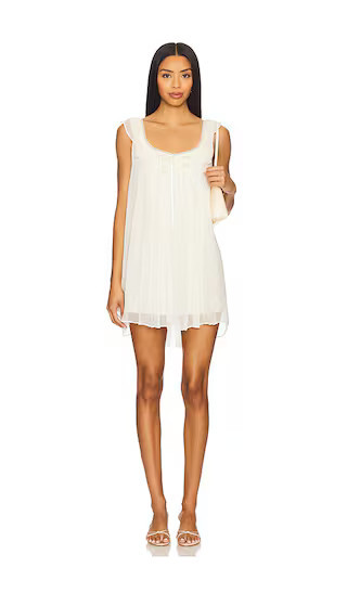 LPA Mel Mini Dress in Ivory. - size L | Revolve Clothing (Global)