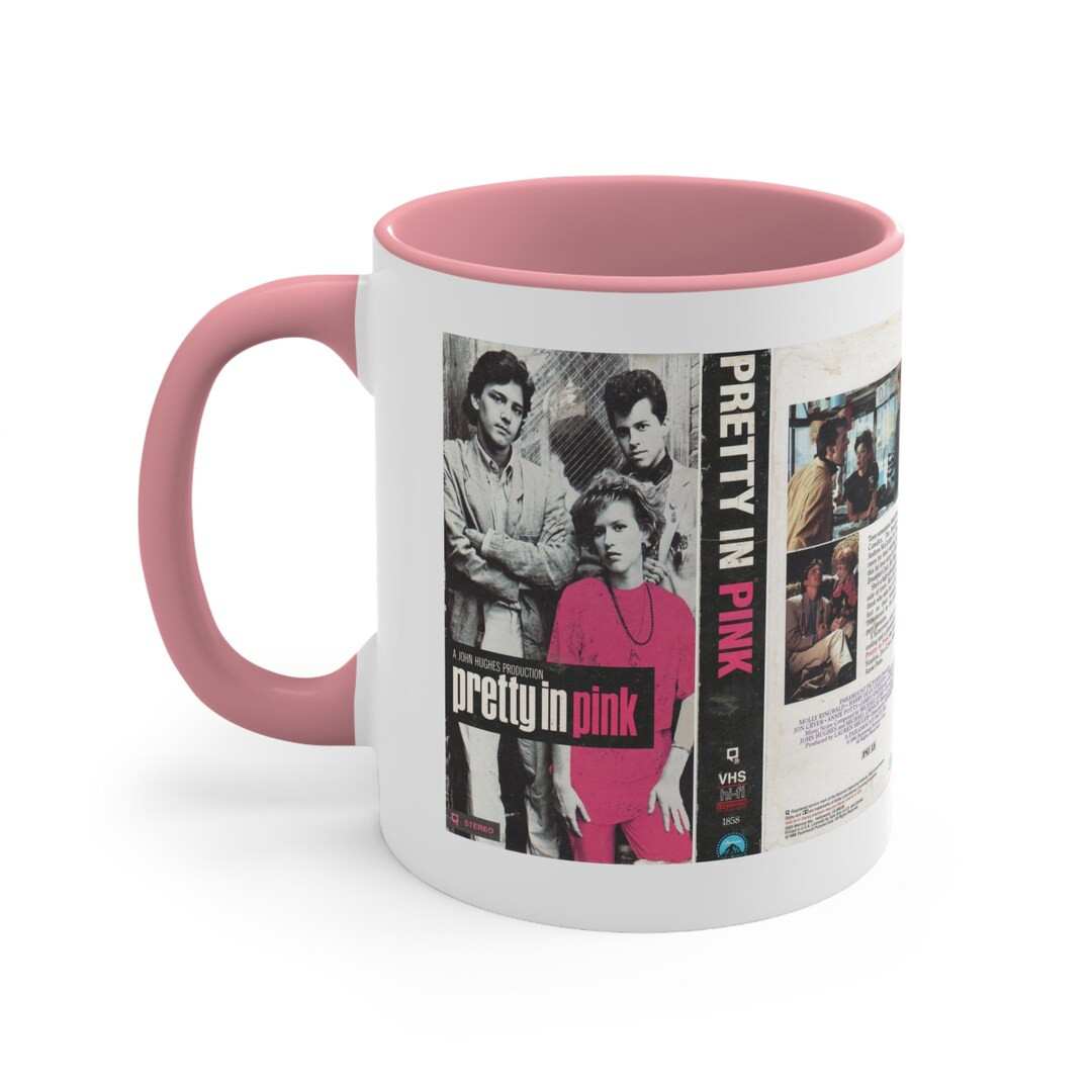 Pretty in Pink VHS Cover Art 80s Teen Movie Accent Coffee Mug, 11oz - Etsy | Etsy (US)