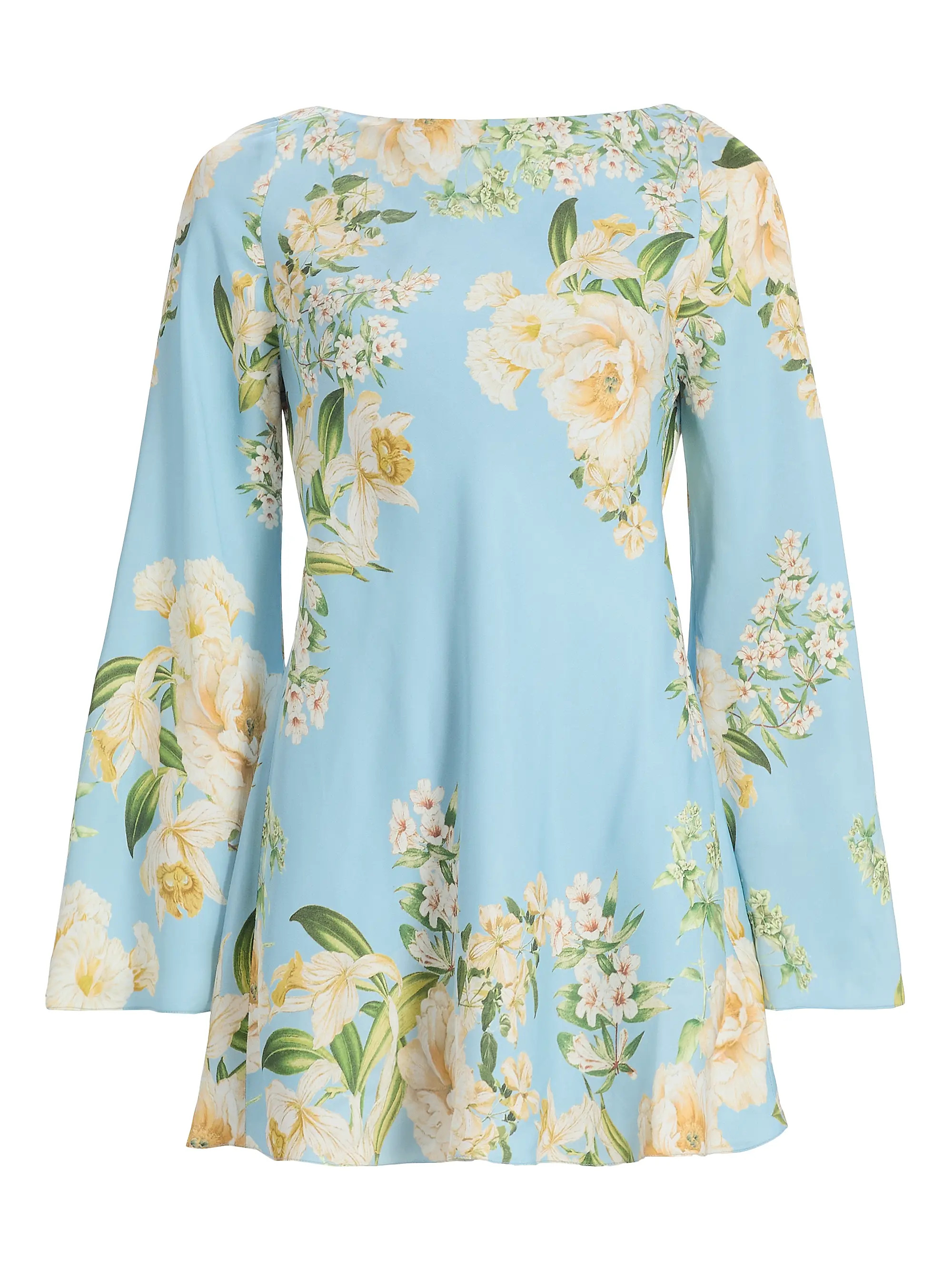 Bias Floral Minidress | Saks Fifth Avenue