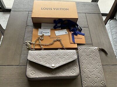 Louis Vuitton Felicie Pochette Monogram Empreinte Turtledove Euc Box Tags  | eBay | eBay US