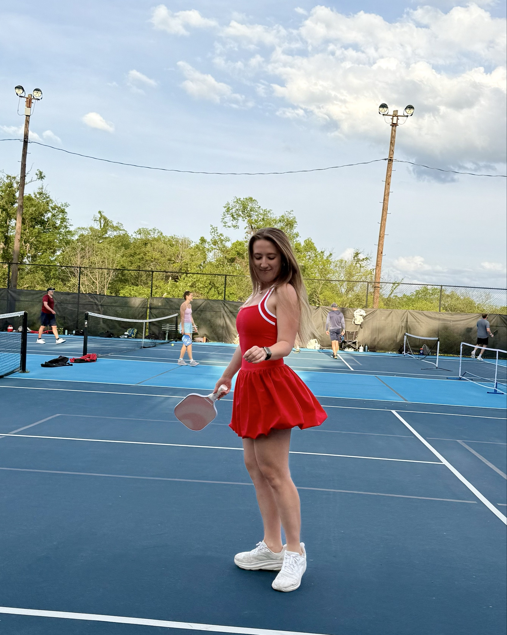 Tennis outfit - Tennis outfit - This Abercrombie tennis dress is the perfect match for the courts—flattering, breathable, and made to move. Paired with my go-to HOKA sneakers that keep me comfy through every set. Whether you’re playing pickleball, tennis, or just picking up a matcha after errands—this fit is cute and court-approved 

#LTKActive #LTKSeasonal #LTKU