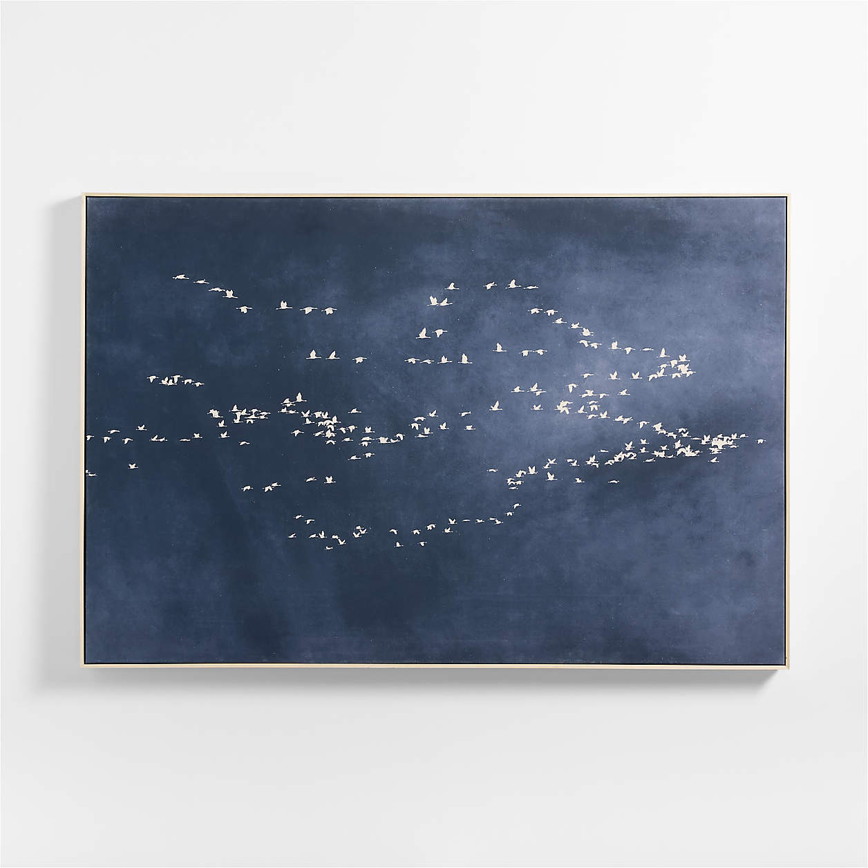 "Heading South" Blue Canvas 70"x47" Wall Art Print + Reviews | Crate & Barrel | Crate & Barrel