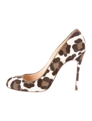 Christian Louboutin Ponyhair Leopard Pumps | The Real Real, Inc.