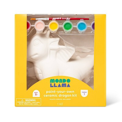 Paint-Your-Own Ceramic Dragon Craft Kit - Mondo Llama™: DIY Art Kit for Kids, Ceramic Figurines to Paint, Ages 8+ | Target