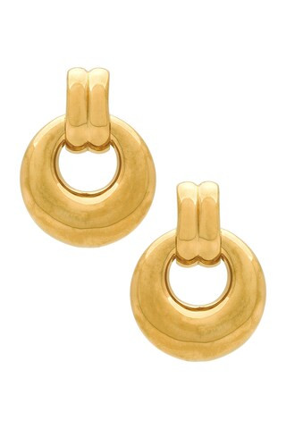 AUREUM Elodie Earrings in Metallic Gold | FWRD 