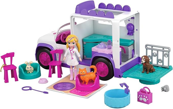 Polly Pocket - Polly Pocket! Hospital Móvel Dos Bichinhos Gfr04 Mattel Multicor | Amazon (BR)