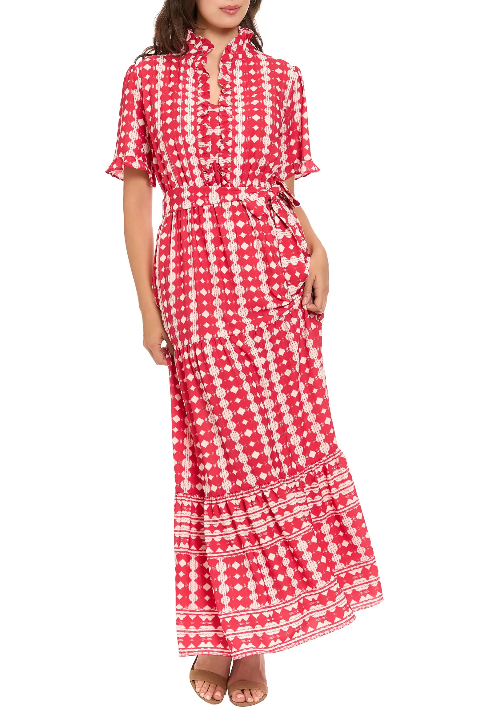 Ruffle Neck Tiered Maxi Dress (Women) | Nordstromrack | Nordstrom Rack