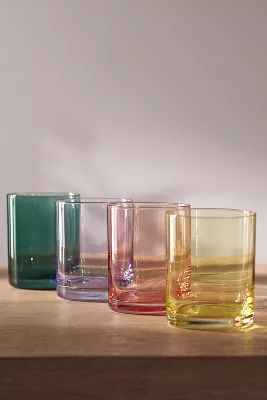 Morgan Double Old Fashioned Glasses, Set of 4 | Anthropologie (US)