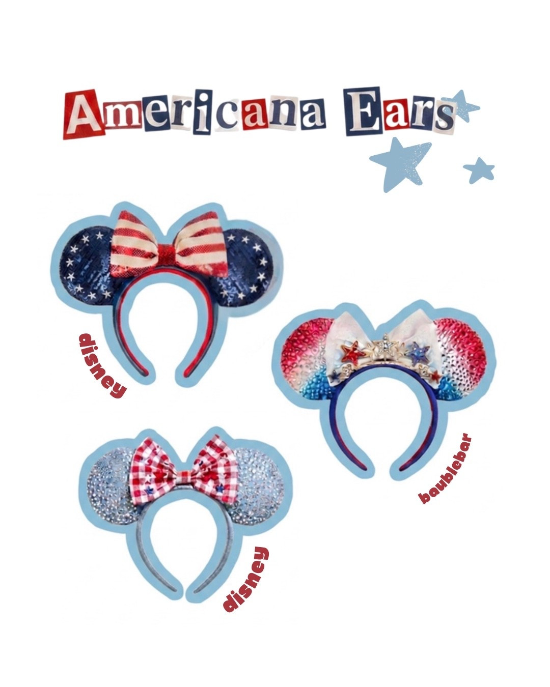Disney Summer is here! Americana ears available at Disney and Baublebar!
✨ See you in the parks pals.

#LTKootd #LTKTravel #LTKSeasonal
