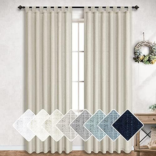 Flax Linen Curtains 96 Inch | Amazon (US)