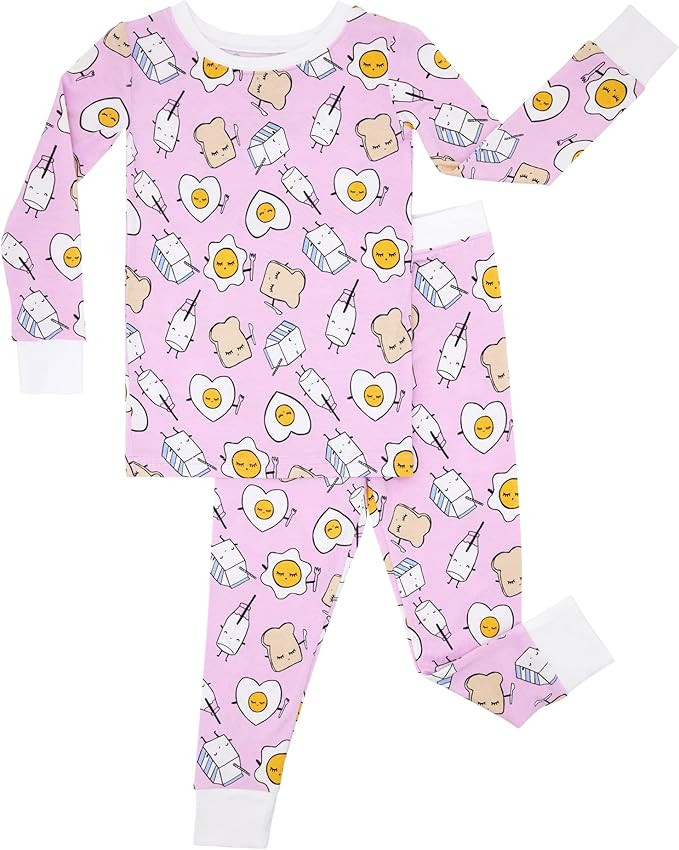 Little Sleepies Two-Piece Pajama Set for Boys & Girls, Soft Viscose from Bamboo Toddler Pajamas f... | Amazon (US)