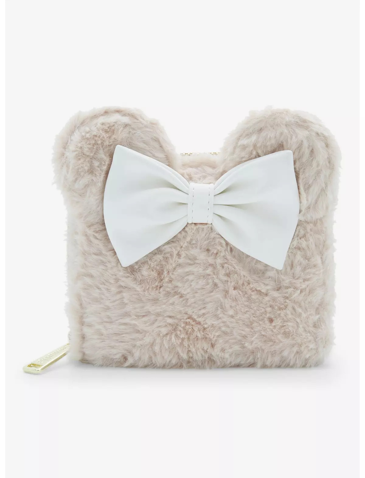 Loungefly Disney Minnie Mouse Faux Fur Figural Small Zip Wallet - BoxLunch Exclusive | BoxLunch