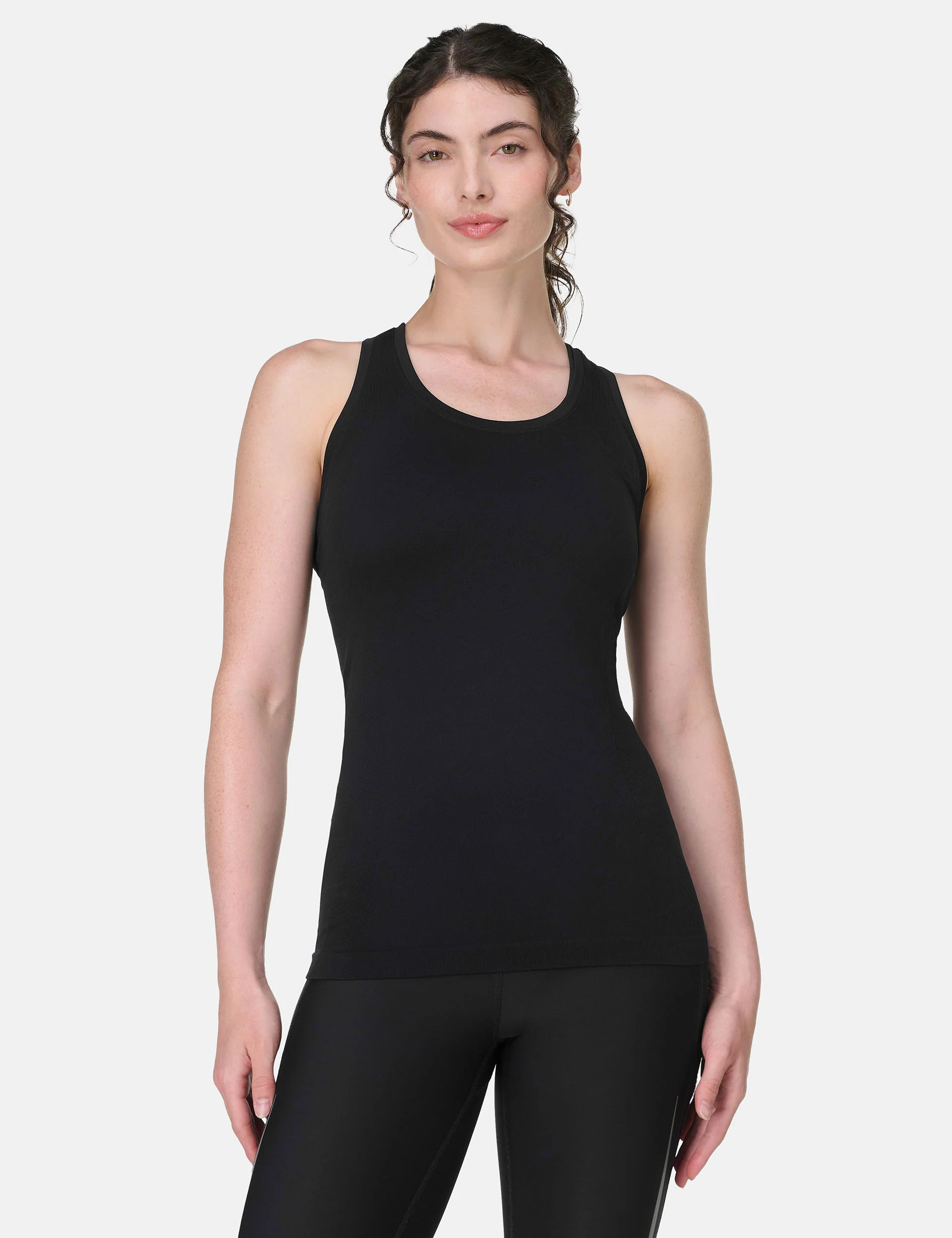 Athlete Seamless Workout Vest - Black | The Sports Edit