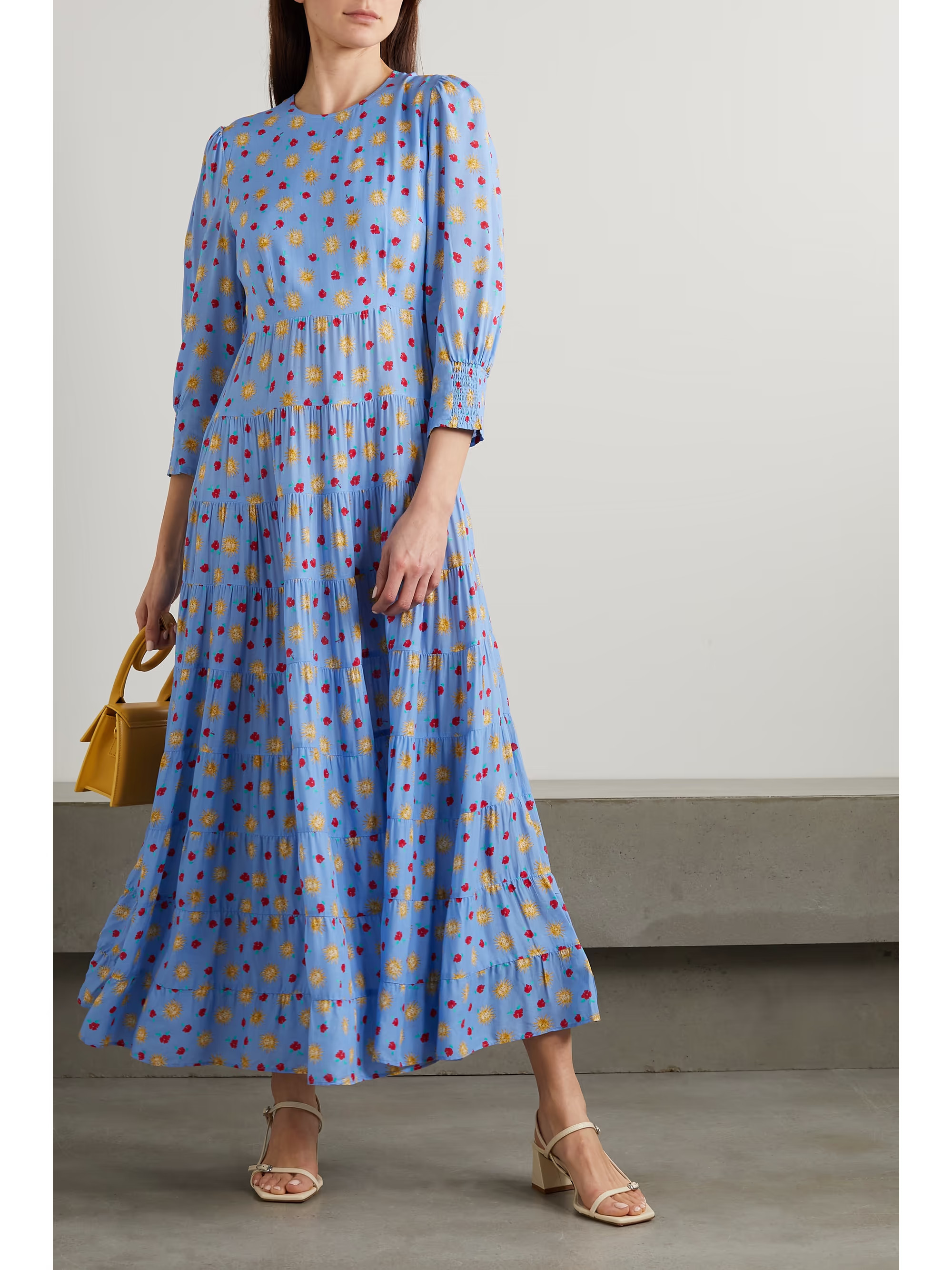 Kristen tiered printed voile maxi dress | NET-A-PORTER (UK & EU)