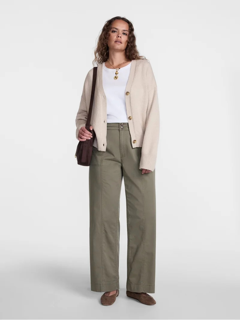 Scenario Women's Wide Leg Utility Pant, Sizes 0-20 | Walmart (US)