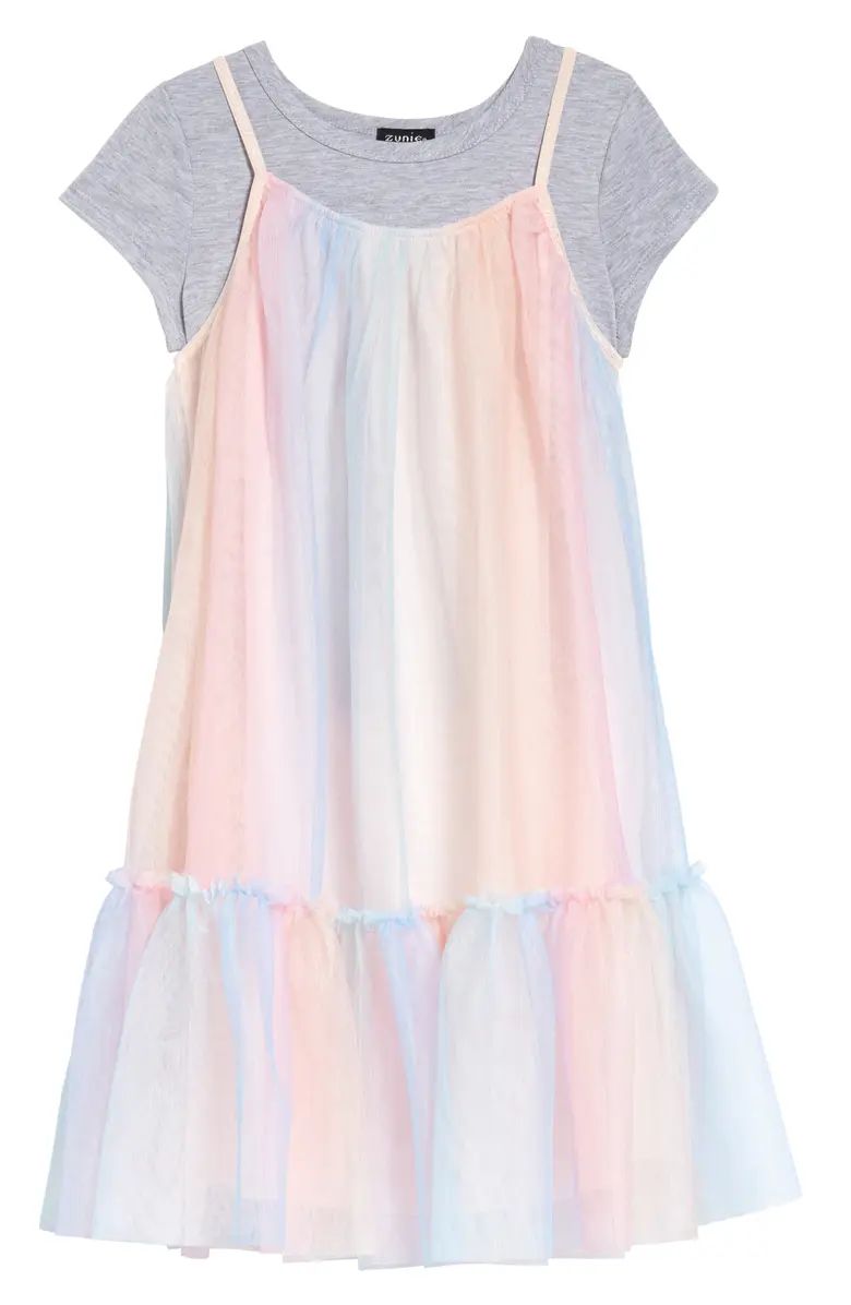 Kids' Tiered Slipdress with T-Shirt | Nordstrom Canada