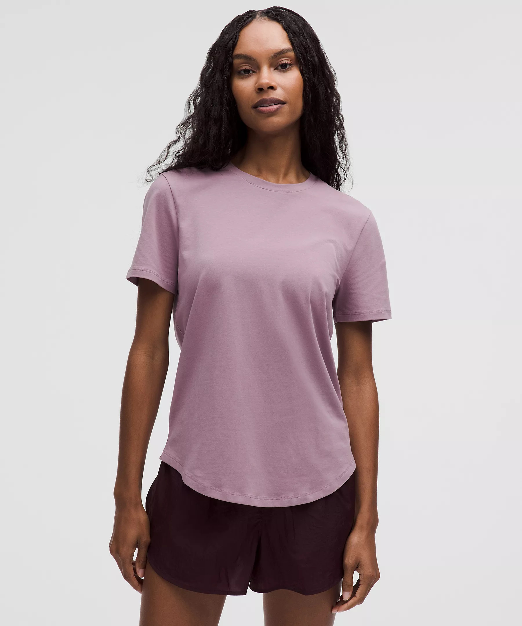 Love Curved-Hem Crewneck T-Shirt | Women's Short Sleeve Shirts & Tee's | lululemon | Lululemon (US)