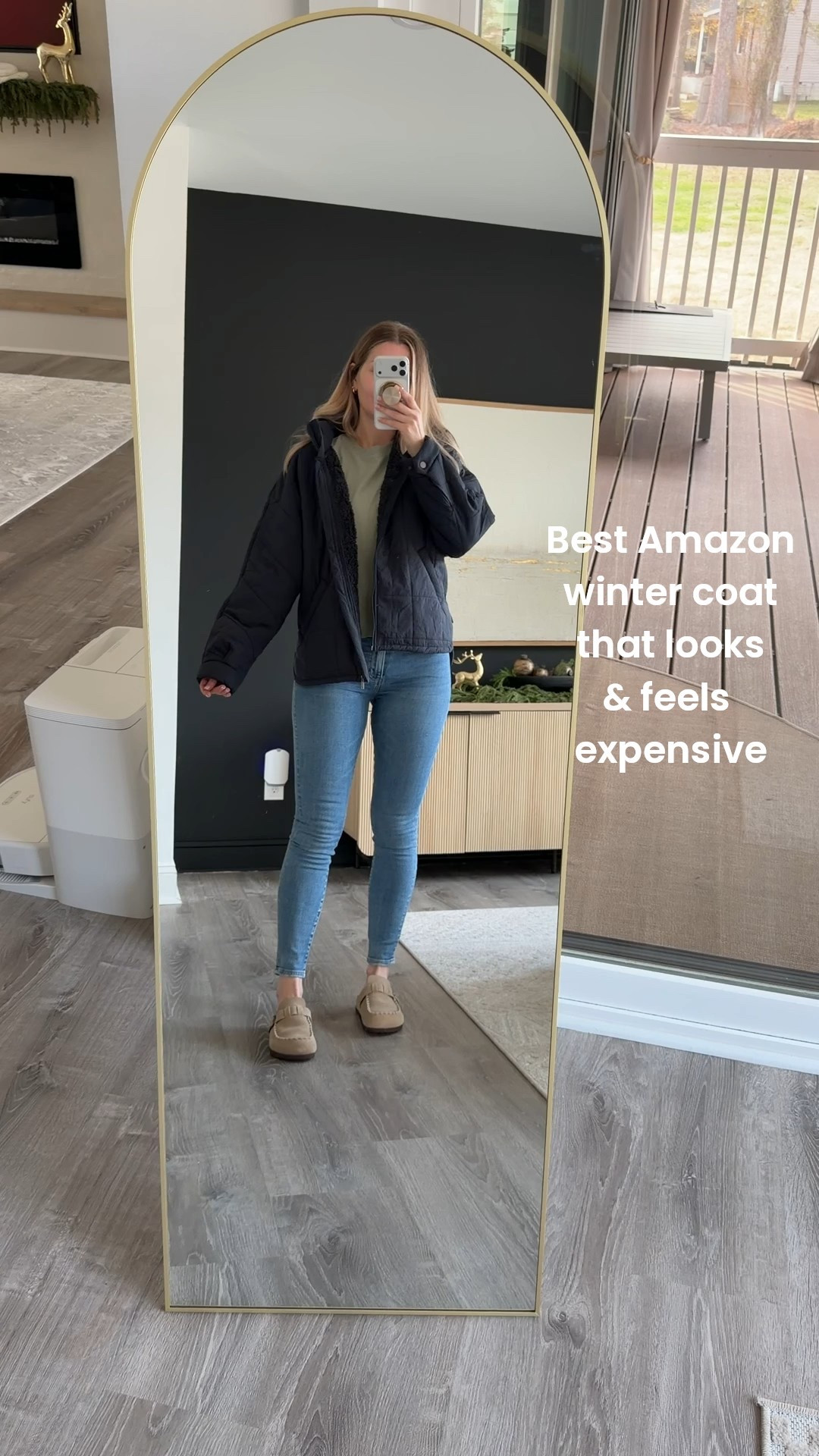 Free people inspired coat from Amazon that looks and feels expensive but for a fraction of the cost. Sherpa lined and looks like the poplar jacket from free people. I’m wearing size small. I’d suggest sizing up if you want to wear layers. 

Best coats from Amazon coat trends casual coat elevated coat cozy coat coats for women gift idea cozy casual outfit winter outfit casual winter outfit

#LTKFindsUnder50 #LTKootd #LTKHoliday