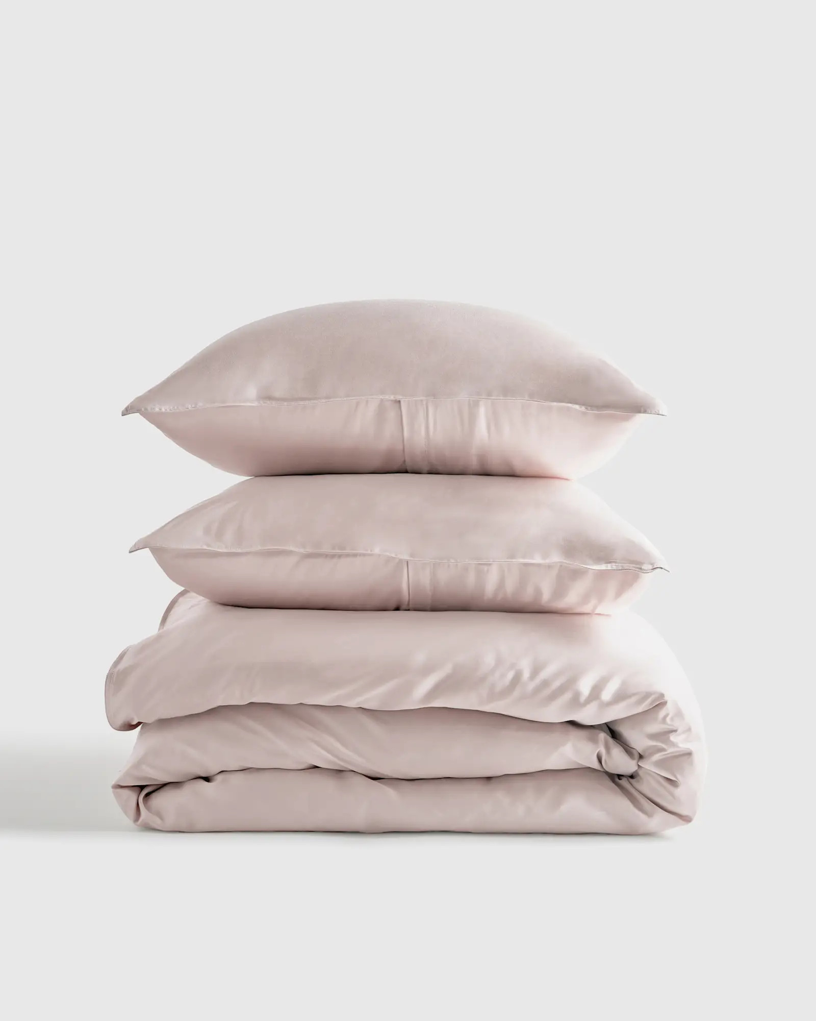 Bamboo Duvet Cover Set in Soft Blush | Quince