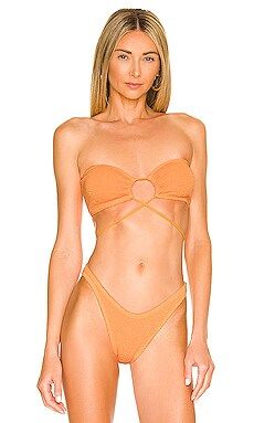 Bond Eye Margarita Bikini Top in Tangerine from Revolve.com | Revolve Clothing (Global)